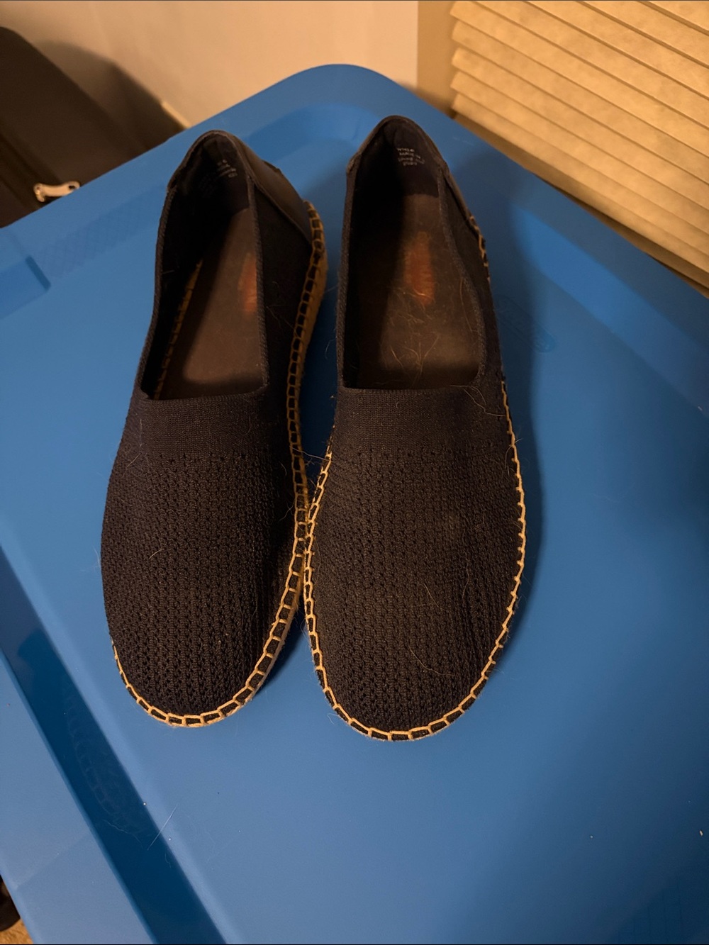 Cole Haan Black Knit Slip-On Espadrilles